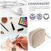 Lurrose Leather Bracers Daily Use Period Bag Napkin Organizer Beige 13x13cm - Buy Online on GoSupps.com
