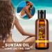 Tanning Oil Sunbed Tanning Accelerator Effective In Sunbed Outdoor Sun Natural Ingredients Intensive Tanning Gel For Outdoor With Vitamin A And E Linseed And Coconut Oil (35ML*2) - Buy Online on GoSupps.com