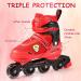KGK Adjustable Inline Skates for Kids & Adults | Red Roller Blades with Light Up Wheels | Outdoor Skating Shoes for Girls, Boys, Women, Men & Teenagers - Buy Online on GoSupps.com