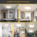 Wayluoung 18W LED Wood Ceiling Lamp 30cm - 4500K 1620LM | Stylish Lighting for Bedroom Living Room Kitchen & Dining Room - Buy Online on GoSupps.com