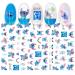 Cute Cartoon 3D Nail Stickers - Self-Adhesive Decals for Women, Kids, and Girls | Kawaii Nail Art Supplies for Manicure Decoration (2 Sheets, 160+ Decals) - Buy Online on GoSupps.com