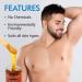 MOOM Organic Body Hair Removal for Men - Natural Sugar Wax with Aloe Vera & Chamomile - Buy Online on GoSupps.com