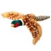 House of Paws dog toy pheasant design made of plush small brown 1 piece (1 pack)