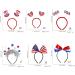 amangul 4th July Hair Hoop Headwear for Independence Day Headband Flags Head Boppers Theme Independence Day(Silver Five Pointed) - Buy Online on GoSupps.com