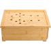 Foot Moxibustion Box | Bamboo 6 Slots Ventilation & Drawer Design | Carbonized Treatment for Optimal Comfort - Buy Online on GoSupps.com