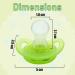 Nuby Prism Orthodontic Pacifier - Silicone Bow Design Oval Shape | Ideal for Babies 6-18 Months | Green - Buy Online on GoSupps.com