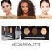 Dermaflage Waterproof Concealer Palette | 3 Medium Shades for Flawless Skin - International Shipping Available - Buy Online on GoSupps.com