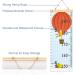 MHJY Height Chart for Kids Height Measure Wall Chart Child Growth Chart Wooden Ruler 7.9'' x 79'' Canvas Height Measurement Hanging Wall Decor for Baby Girls Boys Toddler Bedroom Nursery Cartoon Giraffe - Buy Online on GoSupps.com