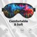 Paint Splatter Backdrop Print Unisex Sleep Mask - Double-Sided Eye Mask for Sound Sleep & Skin Care | International Shipping - Buy Online on GoSupps.com