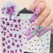 Nail Art Charms Manicure Summer 5D Colorful Flowers Nail Sticker Embossed(FDW-05) - Buy Online on GoSupps.com