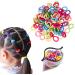 100 PCS Cotton Hair Ties Elastic Hair Ties Mini Hair Bands Seamless Soft Ponytail Holder Hair Accessories for Baby Kids Girls Multicolored