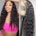 30 inch Water Wave Lace Front Wig Human Hair 13x4 Lace Front Wig Human Hair Wigs for Black Women 180% Density Wet and Waby Human Hair Pre Plucked with Baby Hair Natural Color 30" 13x4 Water Wave Wig