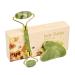Women's Beauty Tools Jade Roller Two Piece Set Natural Jade For Face - Reduce Wrinkles and Age Puffy Eyes, Firms Skin Green