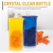 10 Pack 13 Dram Empty Pill Bottles with Caps - Airtight Prescription Medicine Containers for Herbs, Crafts, Candy - Transparent Multi Color - Buy Online on GoSupps.com