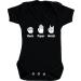 Hippowarehouse Rock Paper Metal baby vest bodysuit (short sleeve) boys girls