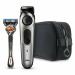 Braun Beard Trimmer BT5960 | Hair Clippers for Men | Cordless & Rechargeable | Detail Trimmer Head | with Gillette ProGlide Razor and Travel Bag - Silver/Black Gray 7 Piece Set