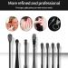 8 in 1 Ear Wax Removal Kit - Stainless Steel Ear Pick Tools with Spring Ear Cleaner - Includes 3 Sizes of Ear Spoons and 2 Cleaning Tools (Black) - Buy Online on GoSupps.com