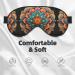 Buy Medallion Multi Print Unisex Sleep Eye Mask - Soft Comfort Eye Shade for Travel Yoga & Shift Work - Black - Buy Online on GoSupps.com