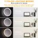 Amelar 8-Inch Wall Mounted Makeup Mirror - USB Rechargeable LED 3 Color Lights, 1X10X Magnifying, Touch Switch, 360آ° Swivel â€“ Silver - Buy Online on GoSupps.com