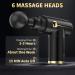 Deep Tissue Massager Gun - Portable Electric Percussion Muscle Relief for Athletes | Handheld Back Pain Massage Device (Black) - Buy Online on GoSupps.com