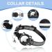 Agoumlux Reflective Cat Collar with Bell - Adjustable Breakaway Neck Band for Young Cats | XS Black (17.5-23 cm) - International Shipping Available - Buy Online on GoSupps.com