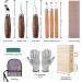 Wood Whittling Kit for Beginners and Adults - 8PCS Basswood Carving Blocks, Tools, Gloves, Roll Bag, Sharpener - Ideal Widdling Gift Set - Buy Online on GoSupps.com