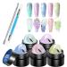 5g Solid Builder Kit of 5 Colors Manicure Gel | Professional Nail Extension Formula for Salon Home Craft Design Sculpting Painting