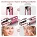 Pain-Free USB Hair Remover for Women - Waterproof Razor with LED Light for Fine Hair & Peach Fuzz - Rose Madder - Buy Online on GoSupps.com