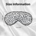 Reusable Sleep Mask Eye Cover - Soft Blackout Eye Masks for Better Sleep Travel & Gifts | Black & White Dot Pattern - Buy Online on GoSupps.com