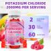 XIAAN Potassium Gummies for Women & Men High Dose 2000mg Potassium Chloride Supplement Gummies for Leg Cramps & Electrolyte Balance Vegan/Sugar-Free/Gluten Free Raspberry Flavor 120 Count - Buy Online on GoSupps.com