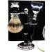 Shaving Set for Men - Silver Tip Badger Brush 5 Edge Razor Stand & Soap - Premium Grooming Collection - Buy Online on GoSupps.com