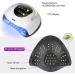 220W UV LED Nail Lamp for Gel Polish - Professional Fast Dryer for Fingernail & Toenail - 57 Lamp Beads - Auto Sensor - Buy Online on GoSupps.com