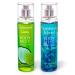 Body Mist Set (Coconut Lime Passionate Island) 5 Fl Oz Each Pack of 2 Fragrance Mist for Men & Women