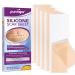 Silicone Scar Removal Sheets (Pack of 4-5.9 x 1.6) Silicone Scar Strips for Body Scar Surgical Scar Burn Scar Acne Scar and Keloid Scar Treatment (2 Month Supply)