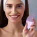 Cleansing Facial Brush | Soft Silicone Electric Exfoliator Rechargeable Waterproof Vibrating Simple Skin Care Tools for Deep Cleansing Exfoliation & Enhances Absorption Purple (English) - Buy Online on GoSupps.com