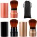 Vtrem 3PCS Kabuki Foundation Brush Retractable Red Black Brown Professional Travel Brushes Blush Foundation brush Makeup Brush Set Blush Brush Red/Black/Brown - Buy Online on GoSupps.com