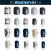 Kalolary 144PC False Nails Color Gradient Acrylic Fake Nails with Glue Stickers for Women & Girls | Perfect for DIY Nail Art Decoration - Buy Online on GoSupps.com