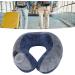 Cyllde Self-Bladable Travel Cushion | U-Shaped Neck Support | Dark Blue & Gray | Portable & Comfortable for Sleeping | International Shipping - Buy Online on GoSupps.com