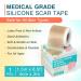 Silicone Scar Sheets 1.5 x 78 Roll - Reusable Medical Scar Tape for C-Section Keloid Stretch Marks & Surgical Scar Removal - Buy Online on GoSupps.com
