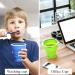 4 Pack Silicone Collapsible Travel Cup Set with Lid - Reusable & Expandable Drinking Mug for Camping and Hiking - Buy Online on GoSupps.com