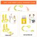 Toddler Safety Harness with Lock and Anti Lost Wrist Link, Reflective Tape Liner - Yellow Leash (6.5ft) - Buy Online on GoSupps.com