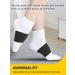 Plantar Fasciitis Relief Brace & Arch Support Sleeves - Adjustable Cushioned Support for Flat Feet & Foot Pain - Sizes M 5-8 / W 6-9.5 - Black - Buy Online on GoSupps.com
