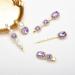 Vintage Rhinestone Decorative Hair Clips - Handmade Purple Crystal Pearl Barrettes | Elegant Gold Metal Hair Accessories for Women and Girls - Buy Online on GoSupps.com