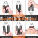 KIBTOY Hand Grip Strength Trainer 2-Pack - Adjustable Resistance 50-150 lbs - Forearm Exerciser for Muscle Building and Injury Recovery - Heavy-Duty Metal Grip Strengthener - Silver - Buy Online on GoSupps.com
