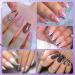 Rechoo 6pcs Gel Liner Nail Art Set - Multicolor French Manicure UV Gel Polish with Platinum Glitter - 10ml each - Buy Online on GoSupps.com