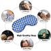 Buy Women's Adjustable Blue Sleep Mask with White Polka Dots | Comfortable Eye Shades for Better Sleep - International Shipping - Buy Online on GoSupps.com
