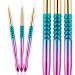 Nail brush thin for nail art nail art set 7/9/11mm detail nail brush set professional nail design pen Fine liner brush for acrylic gelnail nail polish uv gel acrylic nails manicure salon 7/9/11 mm liner set