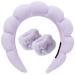 DRESHOW Spa Headband for Washing Face Wristband Set Sponge Soft Terry Cloth Makeup Skincare Non Slip Headband for Women 1 Set: 83-LP