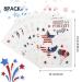 Whaline Independence Day Temporary Tattoos - 4th of July USA Theme Waterproof Flag & Freedom Tattoo Sticker Set - Patriotic Memorial Day Body Art Decor - 8 Sheets - Buy Online on GoSupps.com