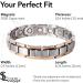 Titanium Magnetic Therapy Bracelet for Arthritis Relief - Men's and Women's Magnetic Bracelet for Pain Relief - Silver and Rose Gold - Buy Online on GoSupps.com